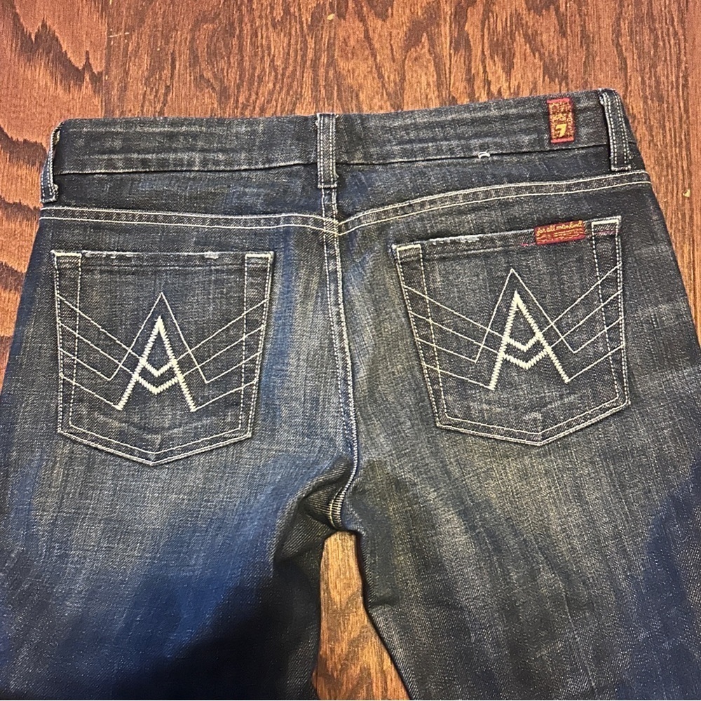 7 For All Mankind ‘A Pocket' Flare Bootcut Leg Jeans Size 28 - Picture 6 of 9